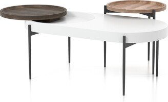 Wicklow Contemporary 47-inch Steel 2-Piece Table Set