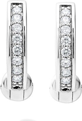 Caviar Spark Diamond Huggie Hoop Earrings