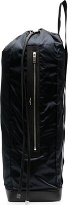 Vertical Drawstring-Fastening Duffle Bag