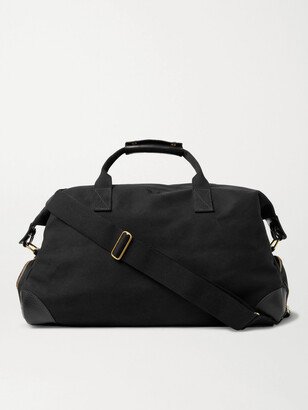 Bennett Winch Weekender Leather-Trimmed Cotton-Canvas Holdall