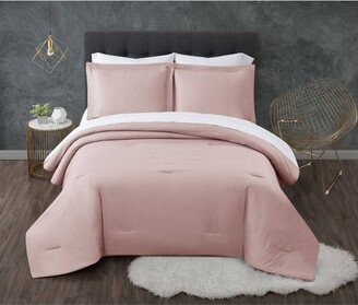 King 7pc Antimicrobial Seersucker Bed in a Bag Pink - Truly Calm