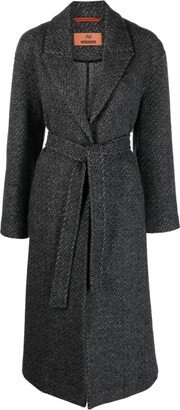 Peak-Lapels Wool Coat