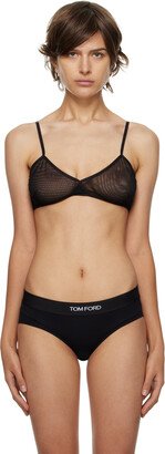 Black Semi-Sheer Bra-AC