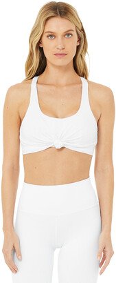 Knot Bra in White, Size: Large