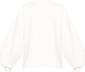 Sweatshirt With Logo - Cream-AA