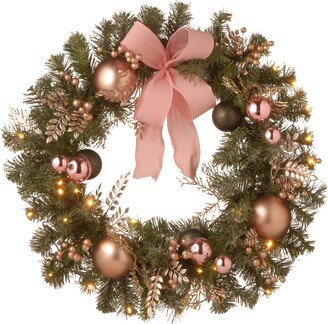 National Tree Company Pre-Lit Artificial Christmas Wreath-AG