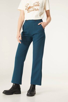 Compania Fantastica Romeo Elastic Waist Trouser In Teal