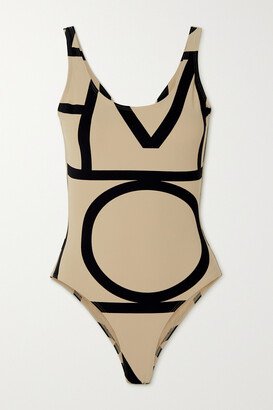 Net Sustain Printed Recycled Swimsuit - Neutrals