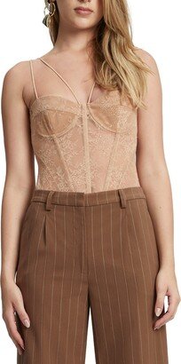 Fleur Lace Corset Bodysuit