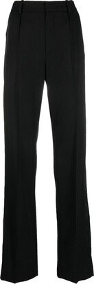 High-Waisted Straight-Leg Trousers-BO