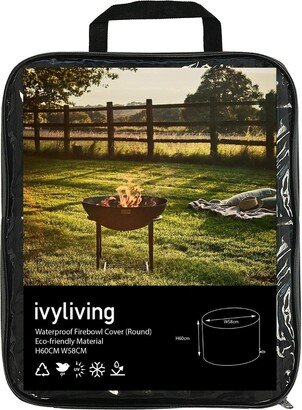 Ivyline Waterproof Fire Pit Cover in Eco-friendly Material (Round) H60CM W58CM