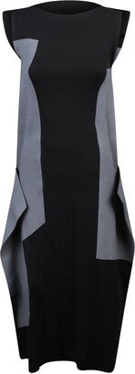 Rectilinear Ap Crewneck Midi Dress