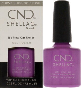 Shellac Nail Color - Its Now Oar Nvr by for Women - 0.25 oz Nail Polish