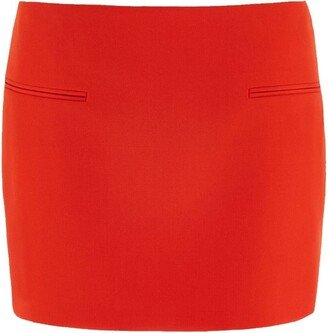 Front Welt-Pocket Mini Skirt