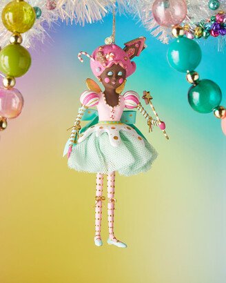 Glitterville Black Sugar Plum Fairy Christmas Ornament