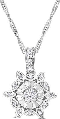 14K 0.18 Ct. Tw. Diamond Pendant