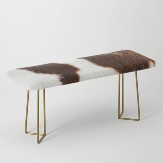 Cowhide Brown Spots Benches