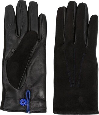 Logo-Embossed Panelled Gloves