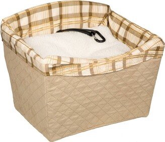 Happy Ride Quilted Dog Safety Seat - Beige