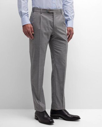 Men's Solid Wool Pants-AA