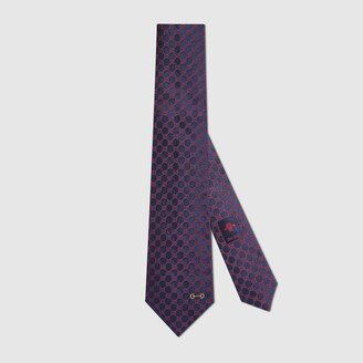 GG silk jacquard tie