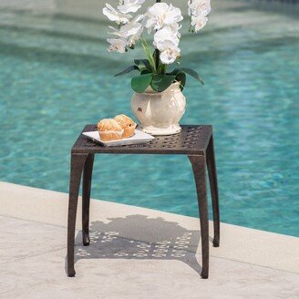 Kai Outdoor 18-inch Square Aluminum Side Table