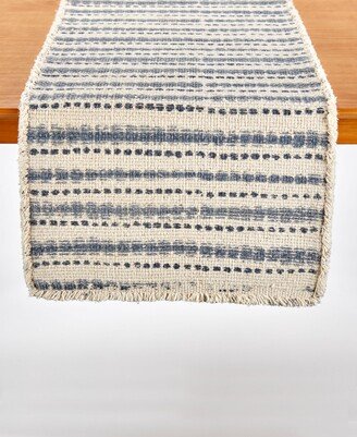 Tableau Water Stripe Printed Table Runner, 72 x 14