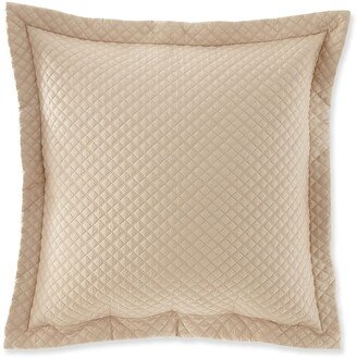 Quilted Sateen Argyle European Sham