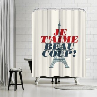 71 x 74 Shower Curtain, Jt Aime by Motivated Type