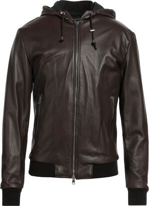 STREET LEATHERS Jacket Dark Brown-AA