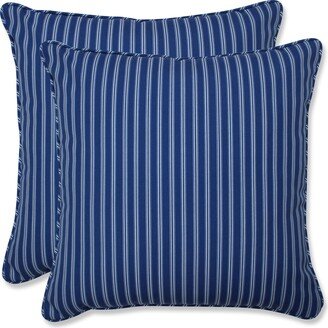 Pillow Perfect Resort Stripe Blue 18.5-inch Throw Pillow