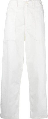 Fatigue straight-leg trousers