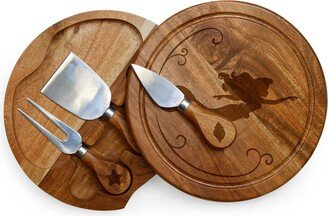 Princess Ariel Brie Acacia Cheese Board with Tool Set