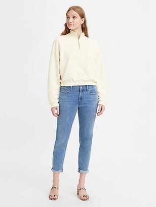 Boyfriend Mid Rise Women's Jeans - Lapis