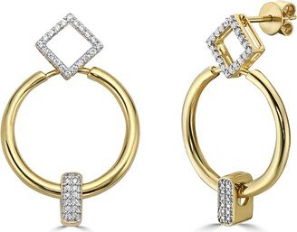 Mansi Jewelry Connection Diamond Detachable Earrings In Yellow Gold