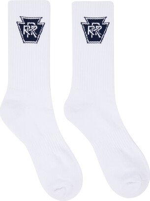 White Triple R Sport Socks