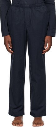 Navy Straight-Leg Pyjama Pants