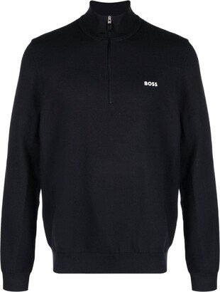 Logo-Print Half-Zip Sweatshirtt