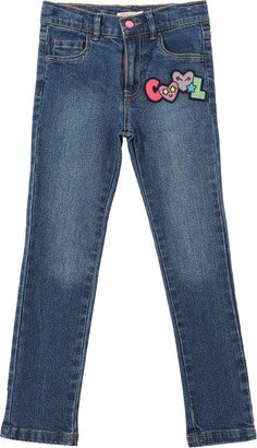 Stretch cotton denim jeans w/ patch