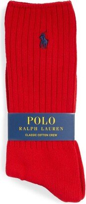 Cotton-Blend Classic Crew Socks