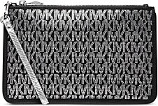 Michael Jet Set Charm Large Wristlet