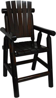 Watsons - Large Bar Chair Outdoor Wooden - Burntwood