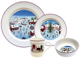 Naif Christmas 4Pc Dinnerware Set