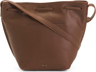 TJMAXX Leather Ivy Drawcord Bucket Bag