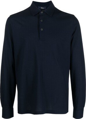 Button-Up Longsleeved Polo Shirt