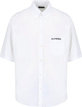 Logo Printed Short-Sleeved Shirt-AA