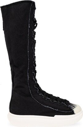 Nizza Distressed Lace-Up Boots