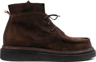 Polacco lace-up suede boots