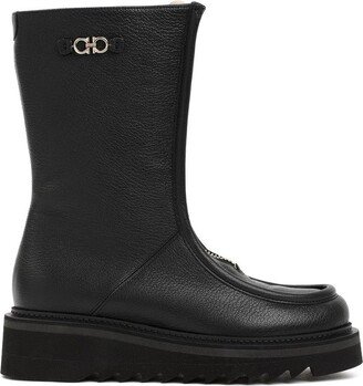 Logo Plaque Zip-Up Boots