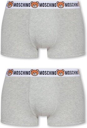 Logo Teddy Waistband 2-Pack Boxers